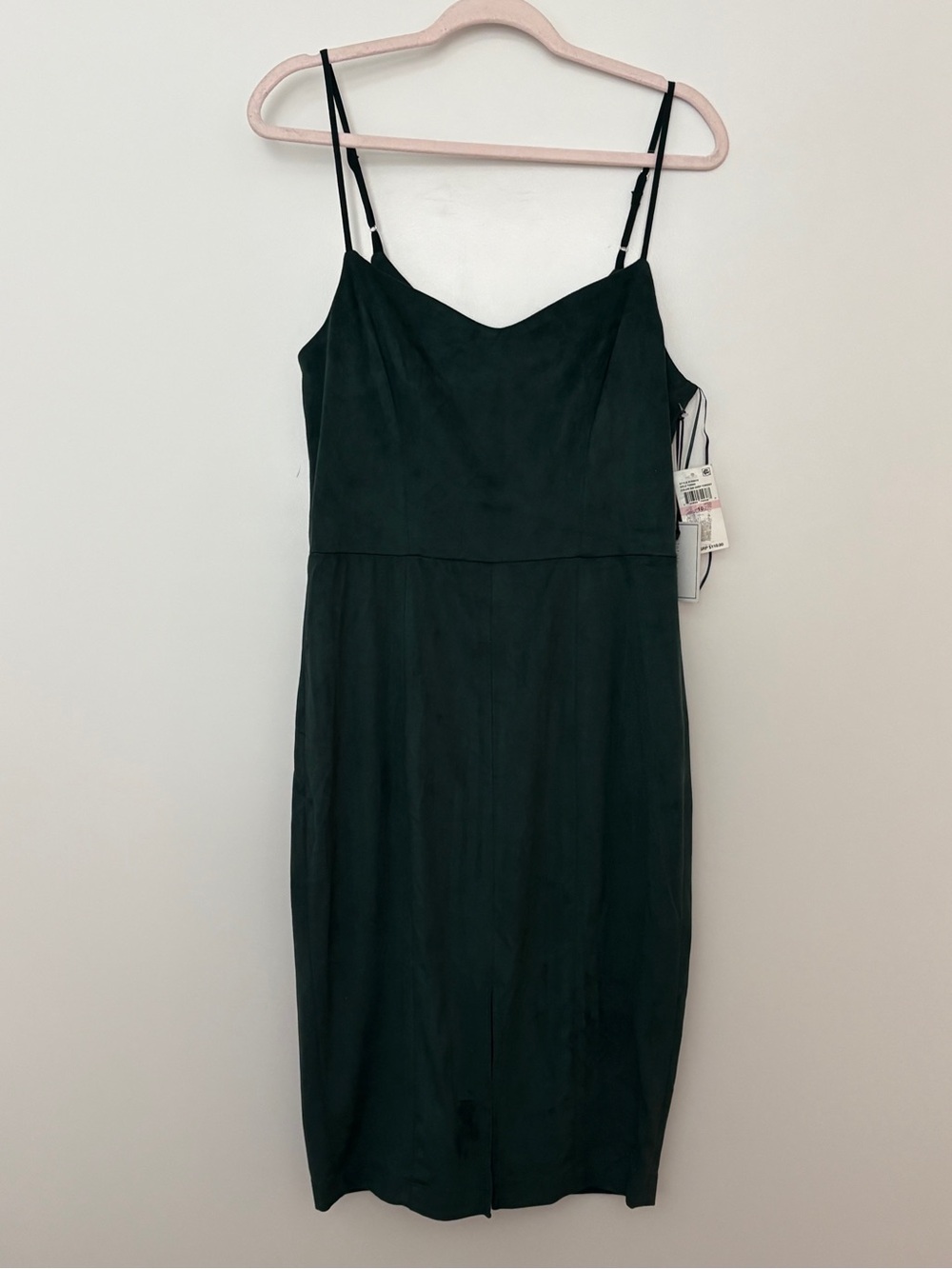 1.STATE Microsuede Bodycon Party/Cocktail Sheath Dress in deep forrest green